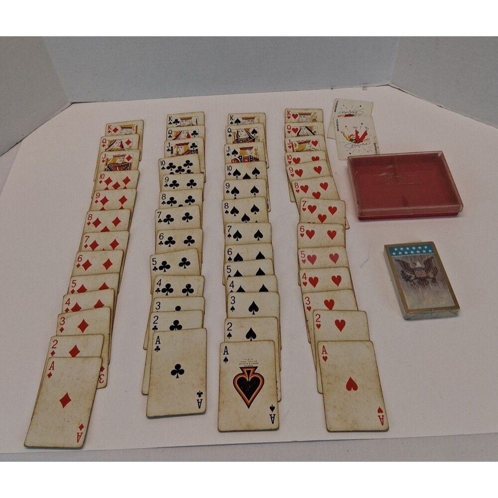 VTG 1976 Brown & Bigelow Playing Cards 2 Deck Bicentennial W. F. Fancourt USA